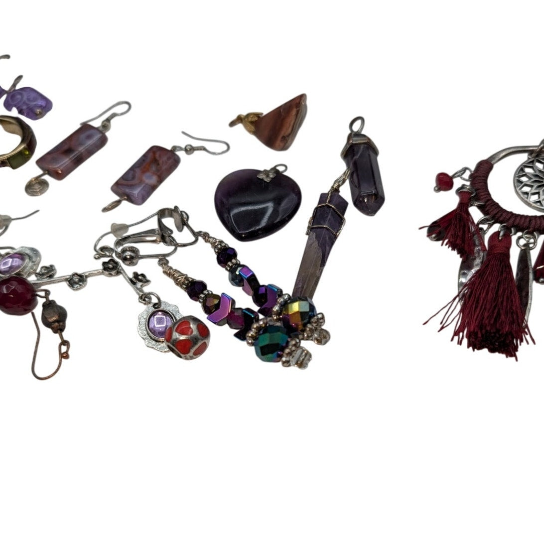 Reseller' Delight Curated Purple Lot of 41 Pieces of Jewelry