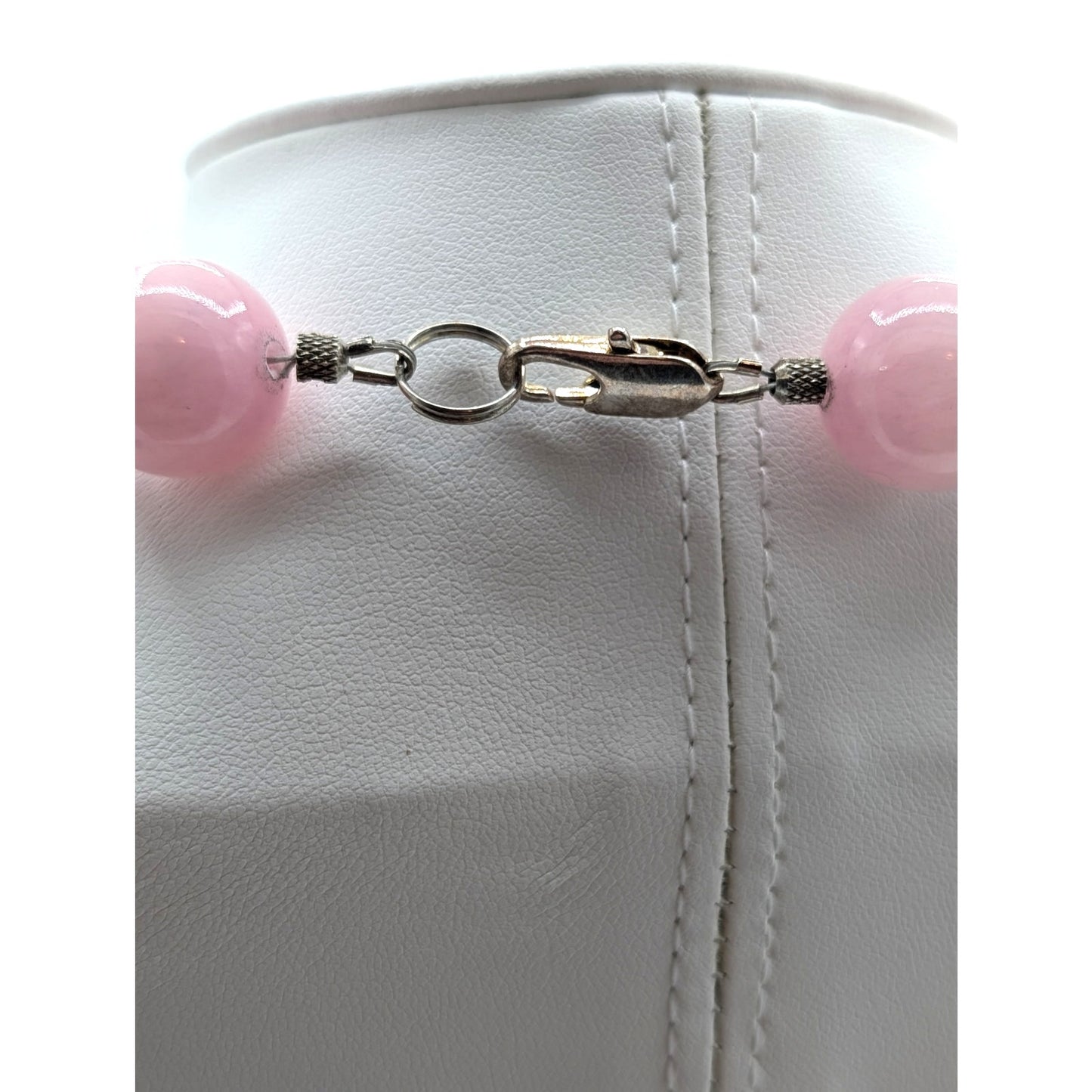 Rose Quartz Stone Bead 18" Necklace