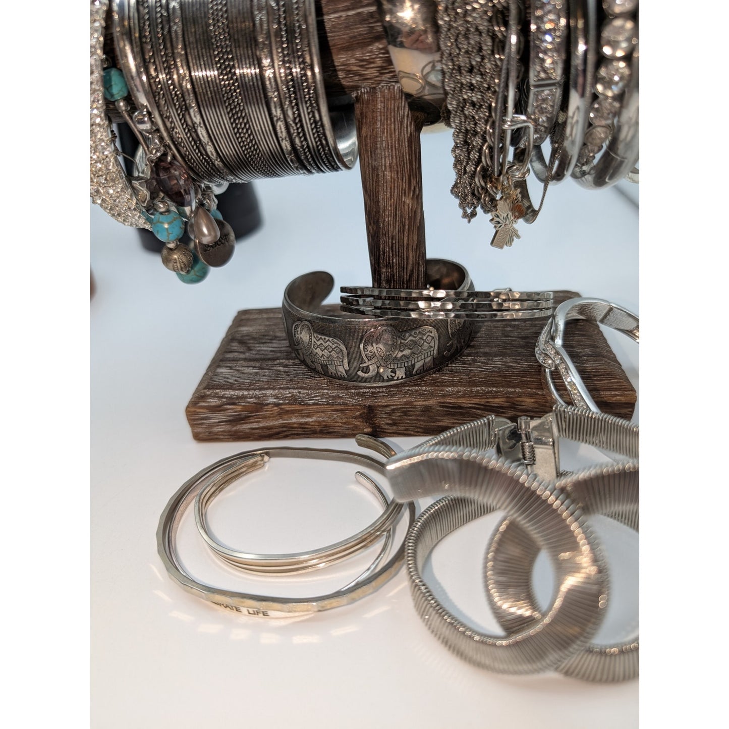 Lot of 26 Silver Tone Bracelets