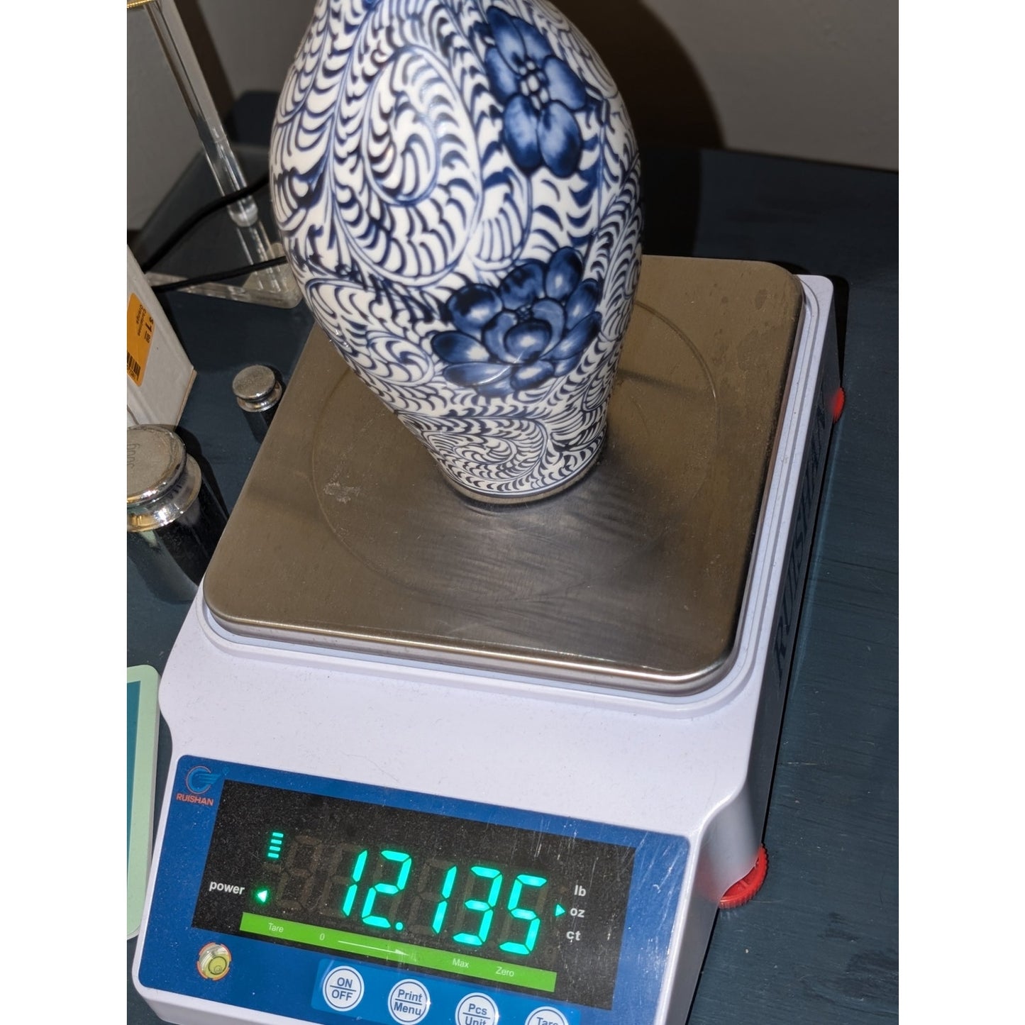 Ashland Blue White Decorative Vase