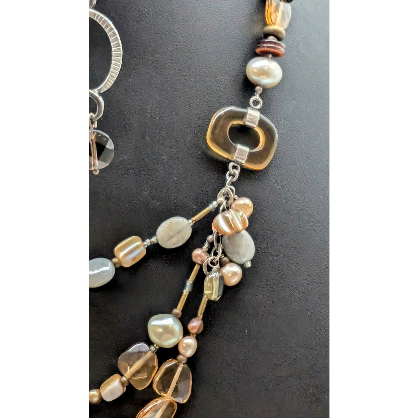 Silpada 925 Sterling Mixed Jewelry Set w/ Natural Stone and Beads 114.79g