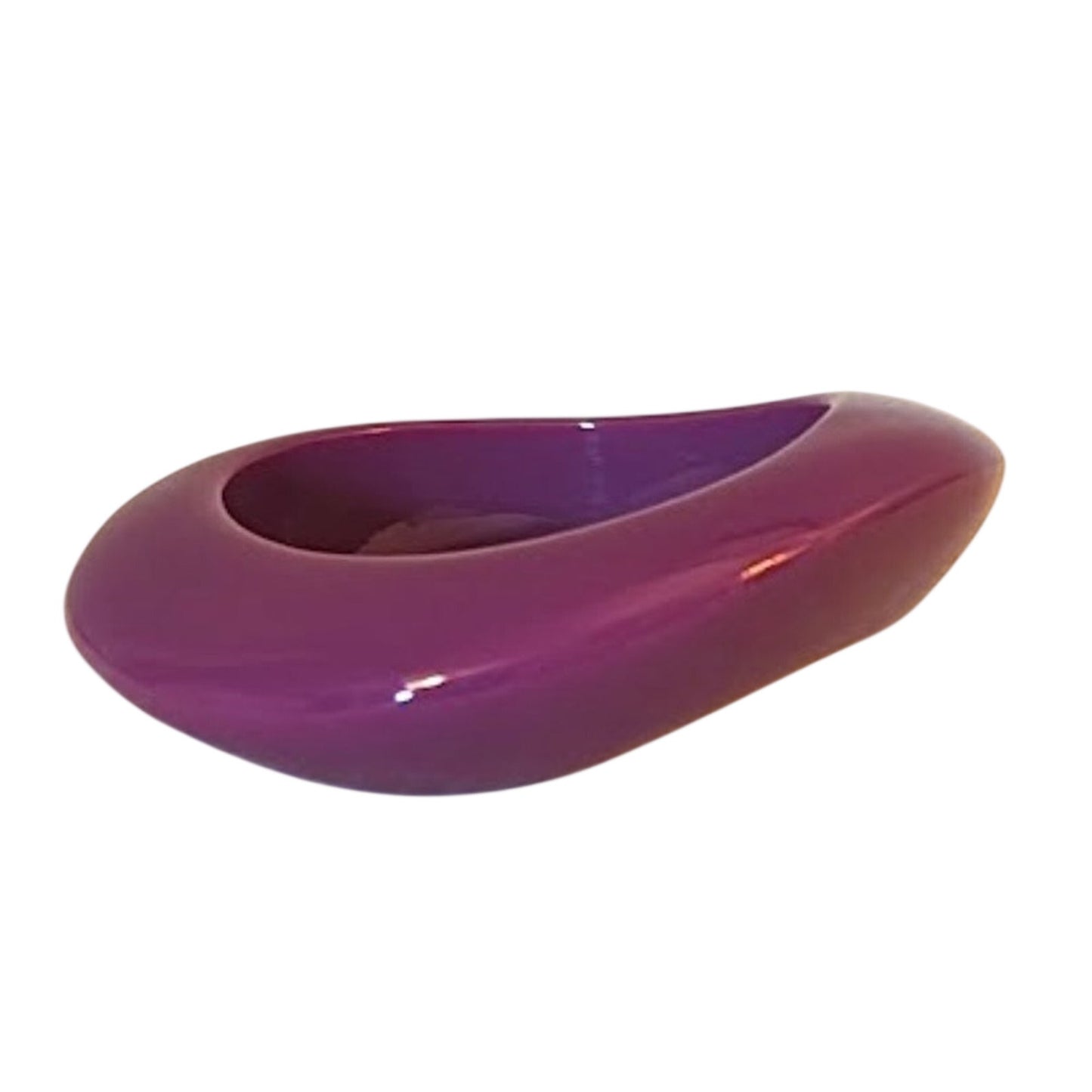 Vintage Purple Asymmetrical Retro Design Bangle Bracelet