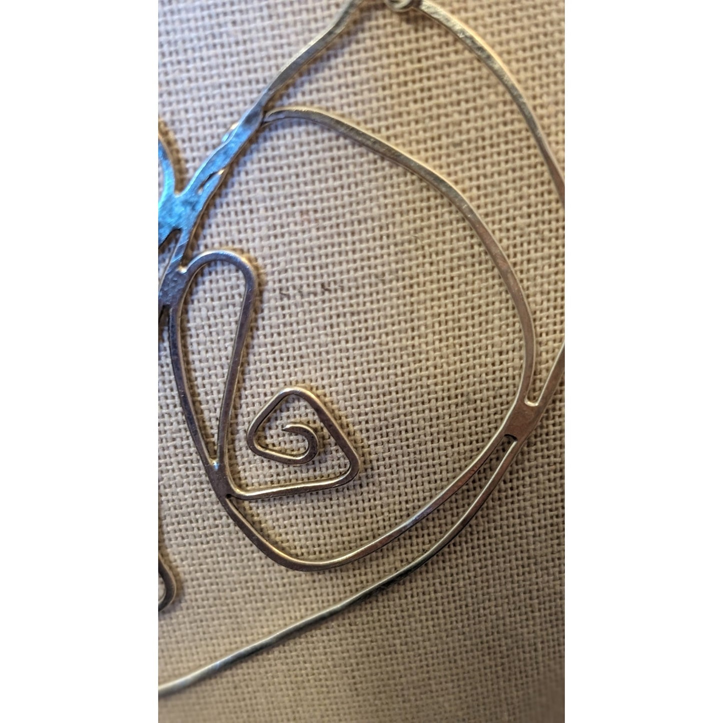 Annie's Art & Follies Heart in Silver Wire Silver Tone Chain 16" Necklace