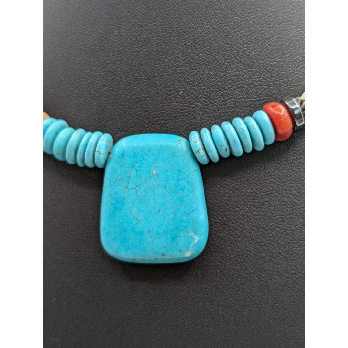 Vintage Liquid Silver Wire Southwestern Stone Beaded Necklace One Size Fits Most