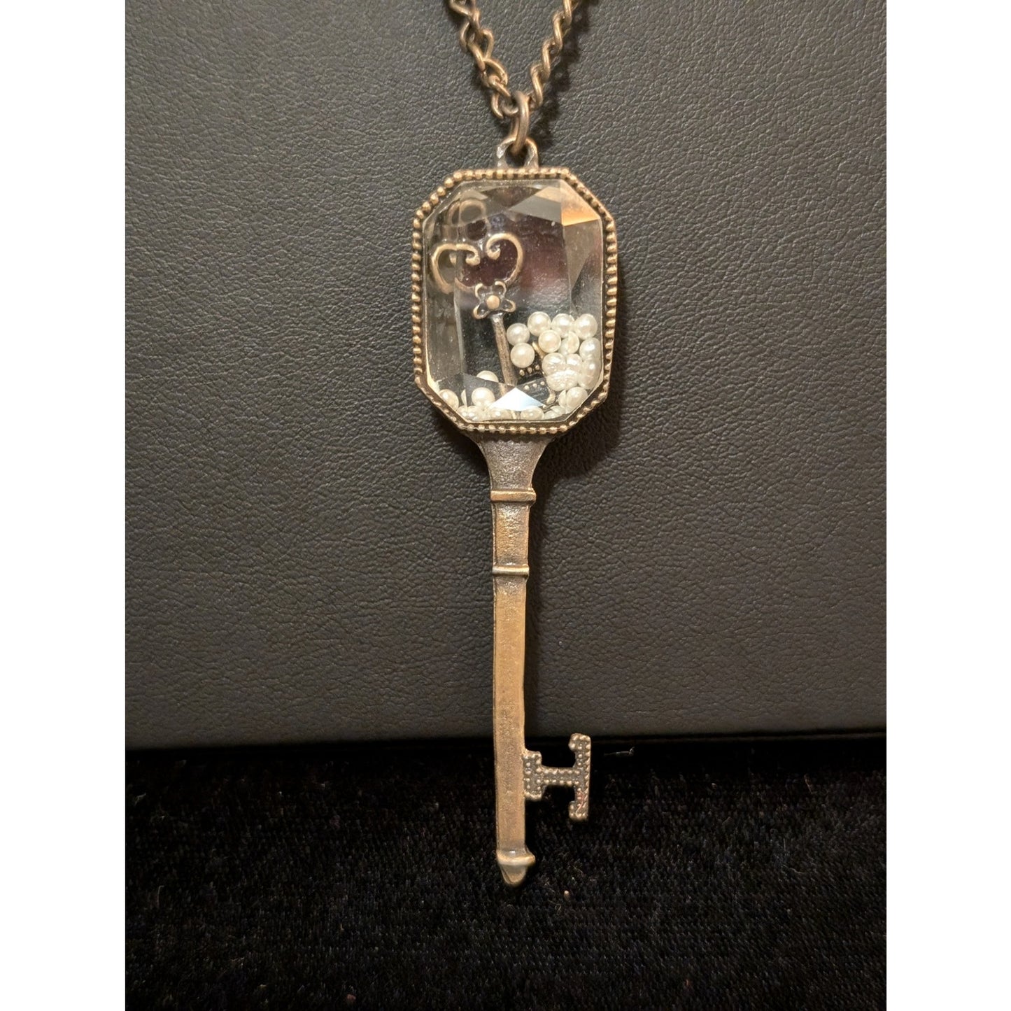 Two Victorian Drop Dangle Pendant Bib Necklace Lot