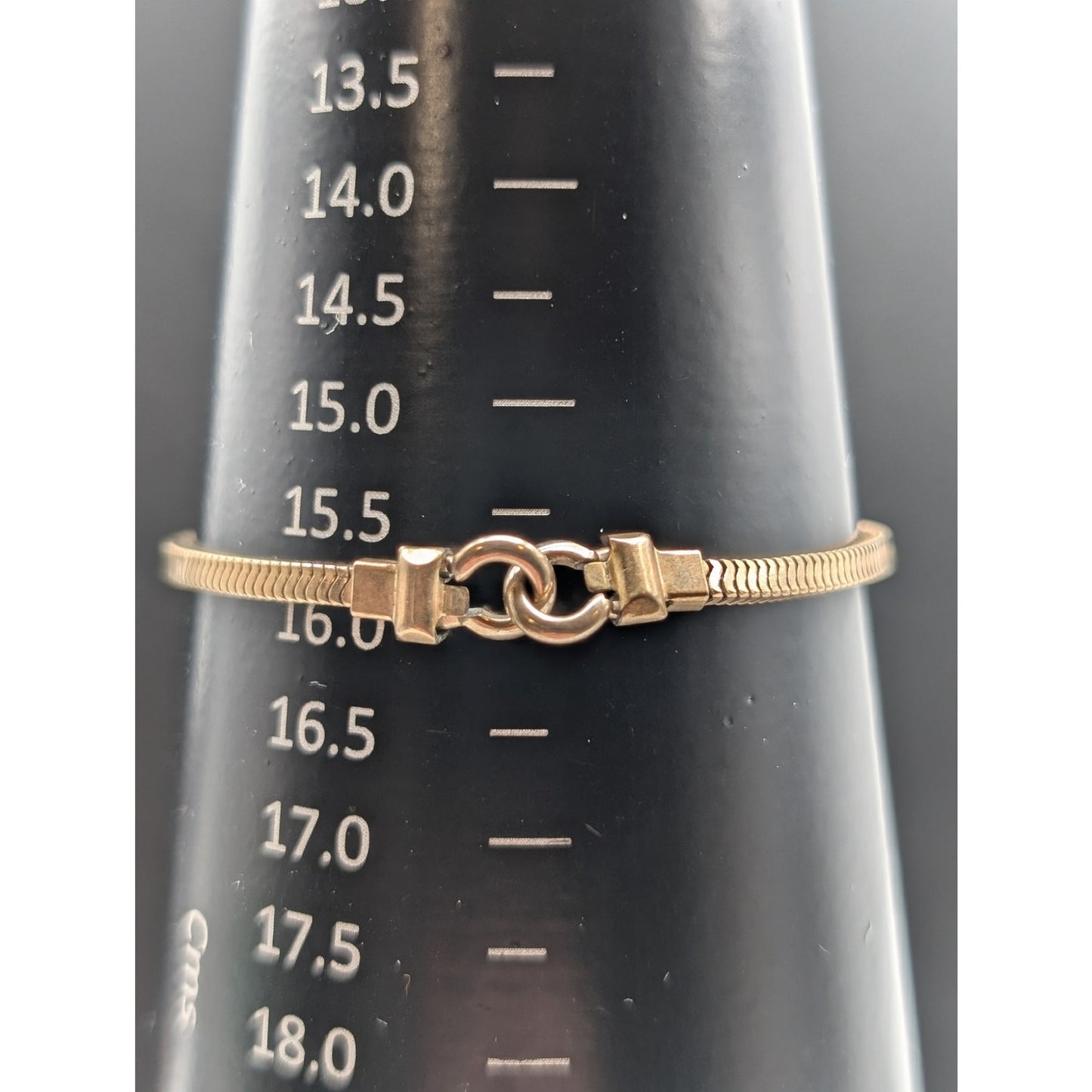 Vintage 40s Forstner 12K Gold Filled ID Square Chain Bracelet