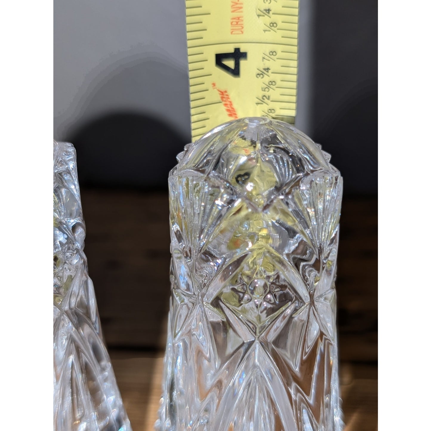 Vintage J. G. Durand France Crystal Salt & Pepper Shakers