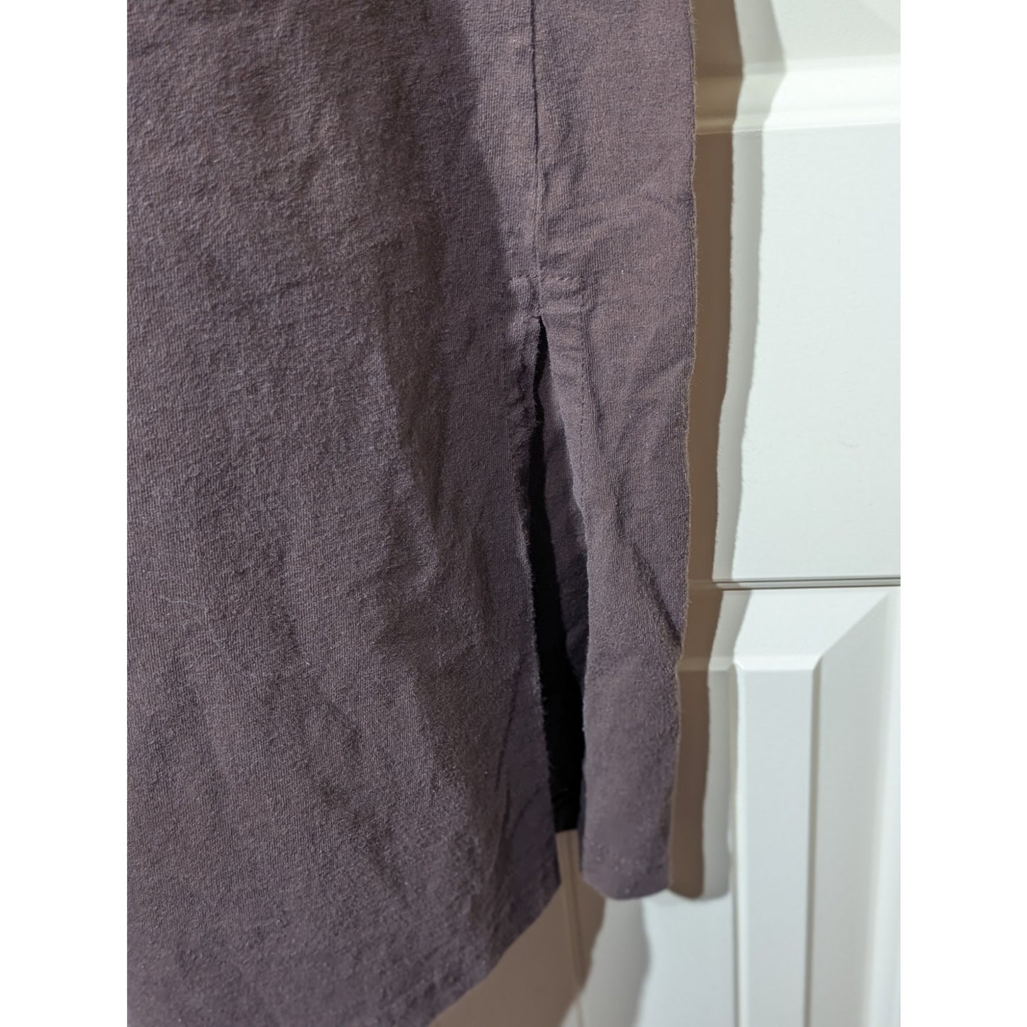 Vintage Mondo Lira 100% Cotton Brown Wearable Art Pocketed Coffee Kaftan Sz S