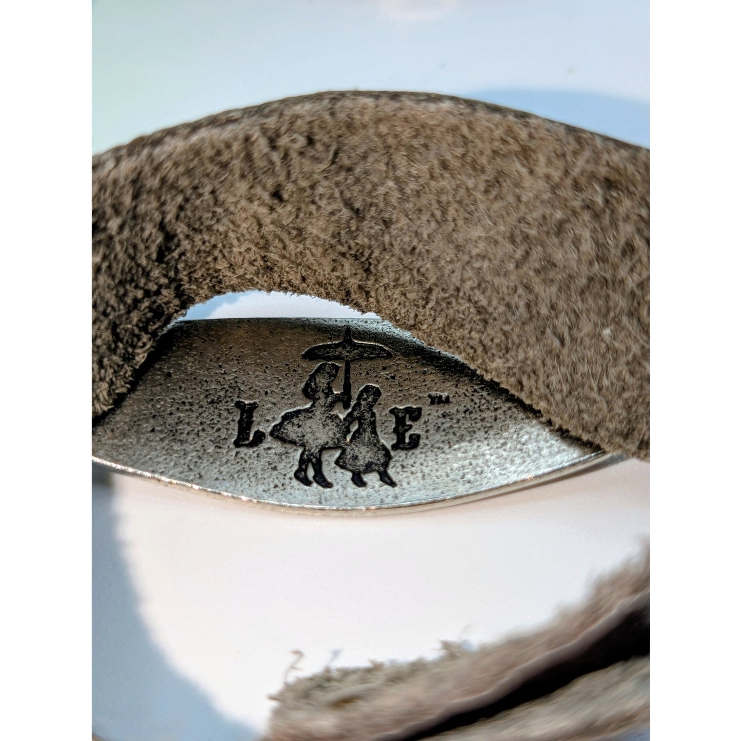 Lenny and Eva Metallic Bronze Leather Bangle 'Inspire' Bracelet