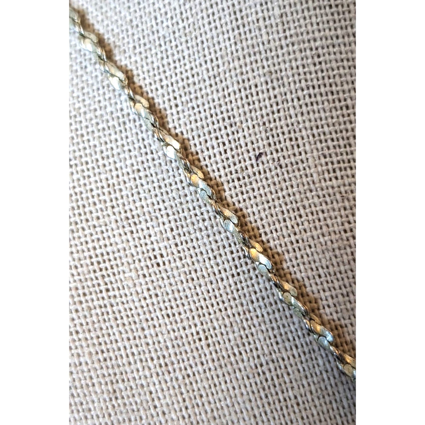 Christina Collection Red Crystal Silver Tone Chain Necklace