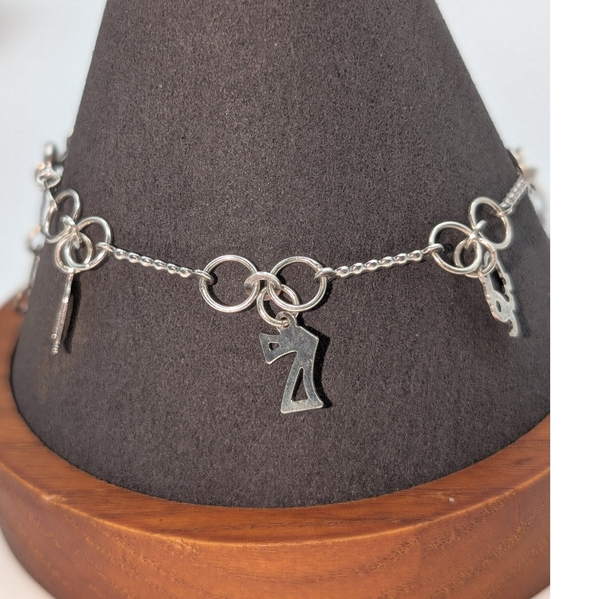 Marked 925 Mex Lucky Charm Silver Tone Bracelet