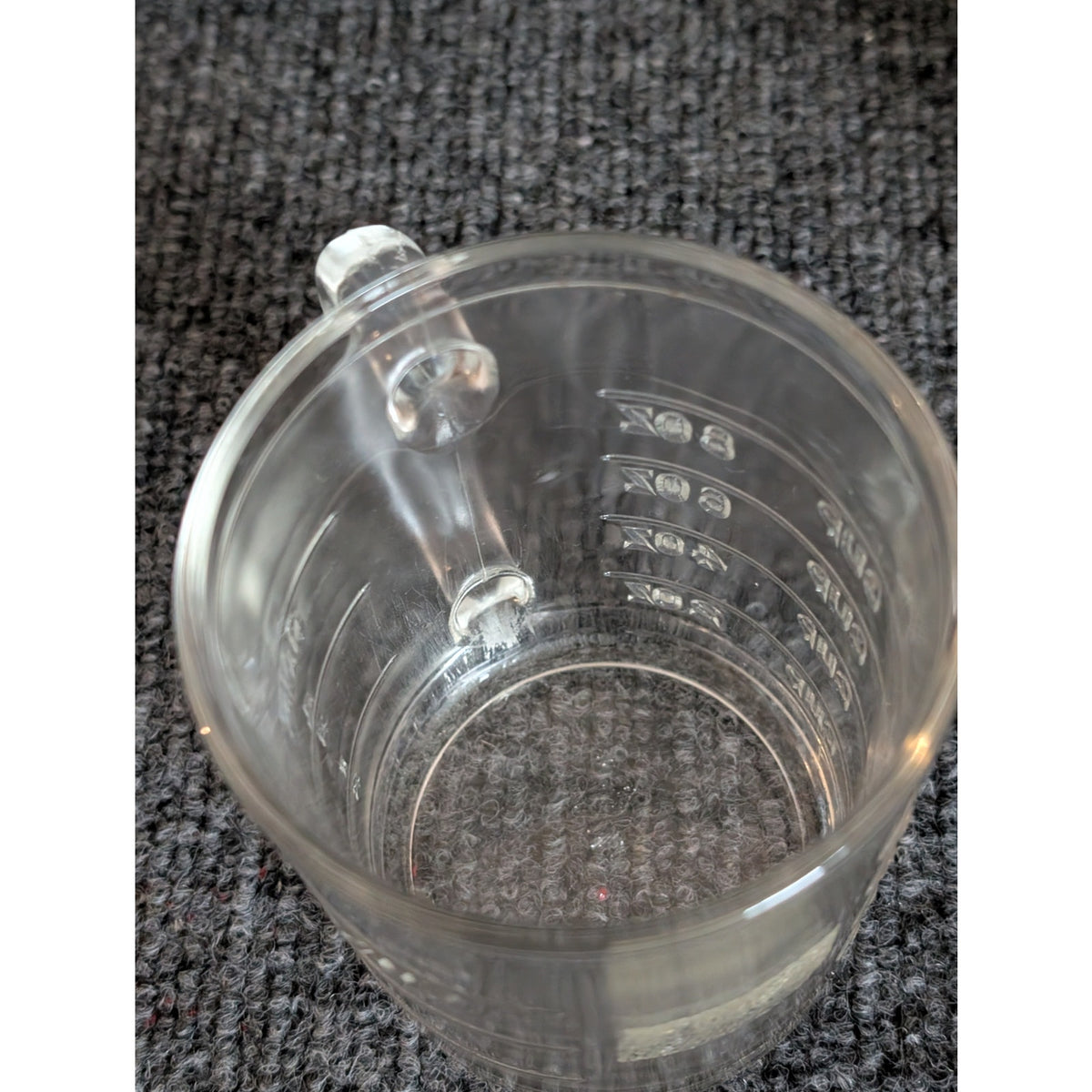Vintage Hazel Atlas Glass Measuring Cup Food/Nut Chopper