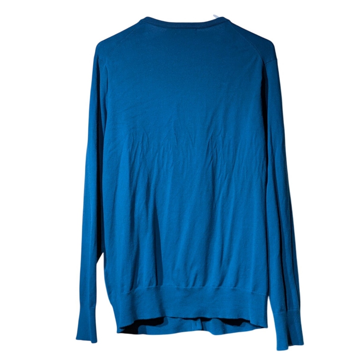 Lands' End Teal Cotton Blend Button Front Classic Cardigan Womens' Size XL/T 18