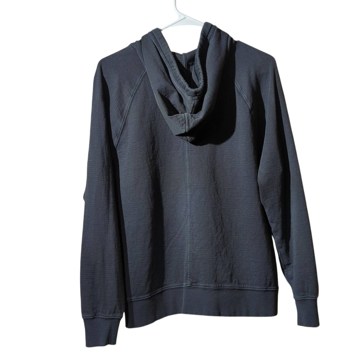 Athleta Gray Full Zip Pocket Draw String Hoodie Women's Size M