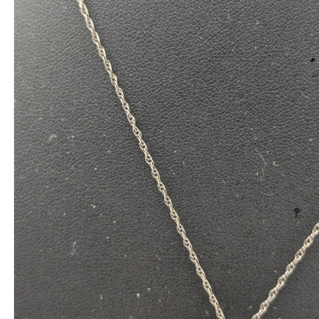 Allure Gems LLC 925 Sterling Diamond Accent Two Hearts Forever Pendant Necklace