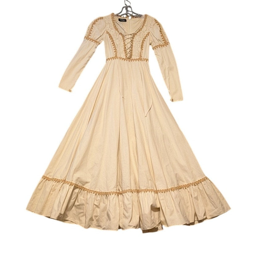 Gunne Sax by Jessica Black Label 70s Elizabethan Revival Renaissance Dress Sz 7