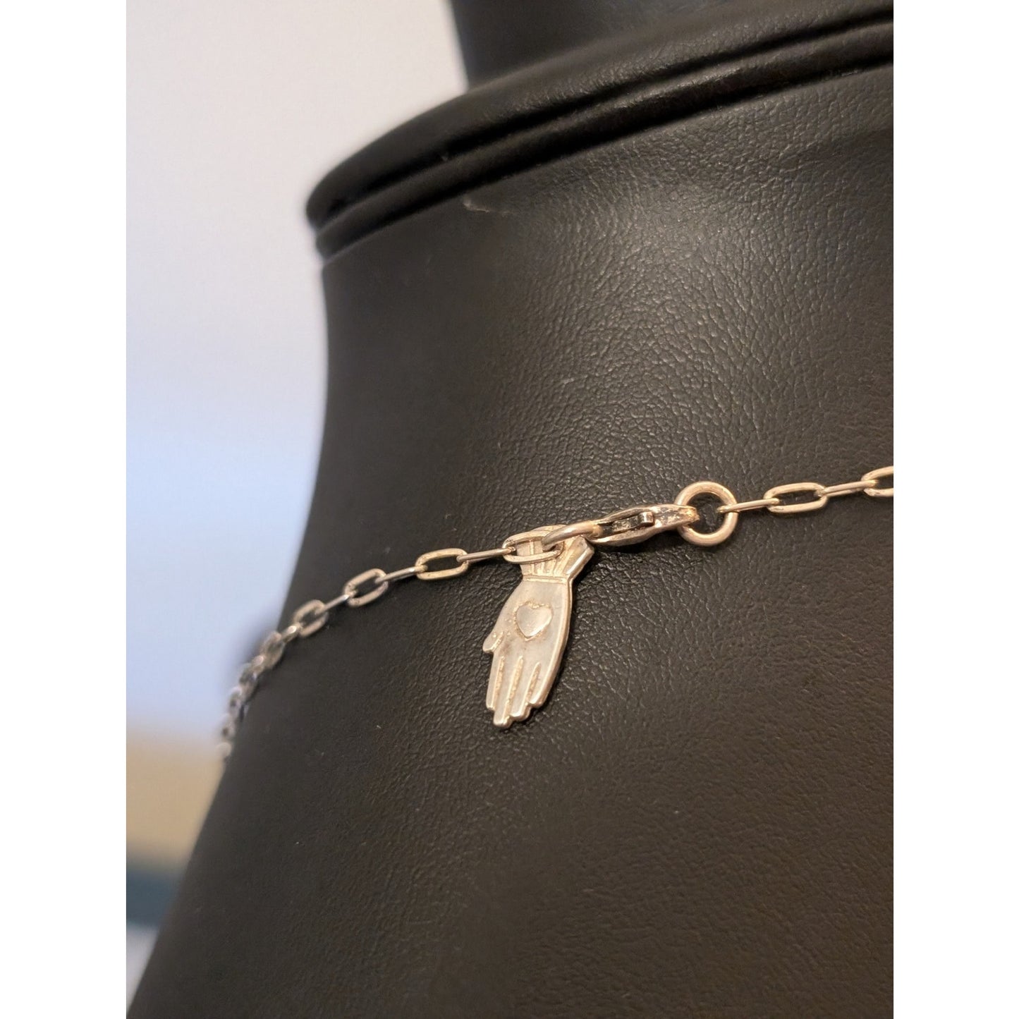Handpicked Boho Sterling Turquoise Teardrop Pendant Chain Necklace