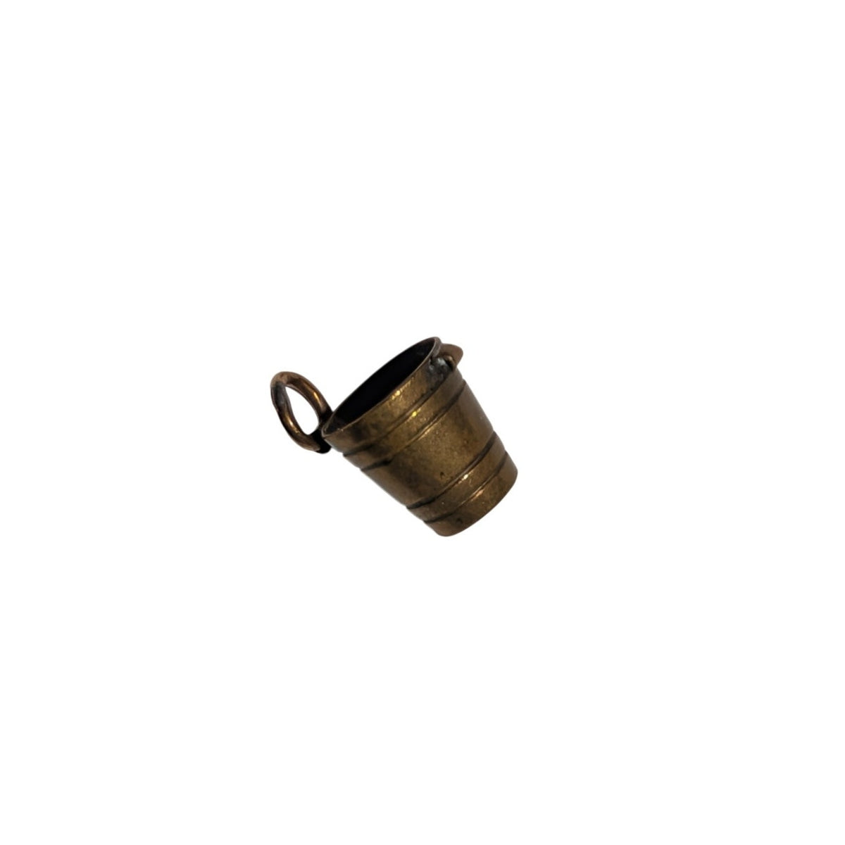 Vintage Brass Bucket Charm