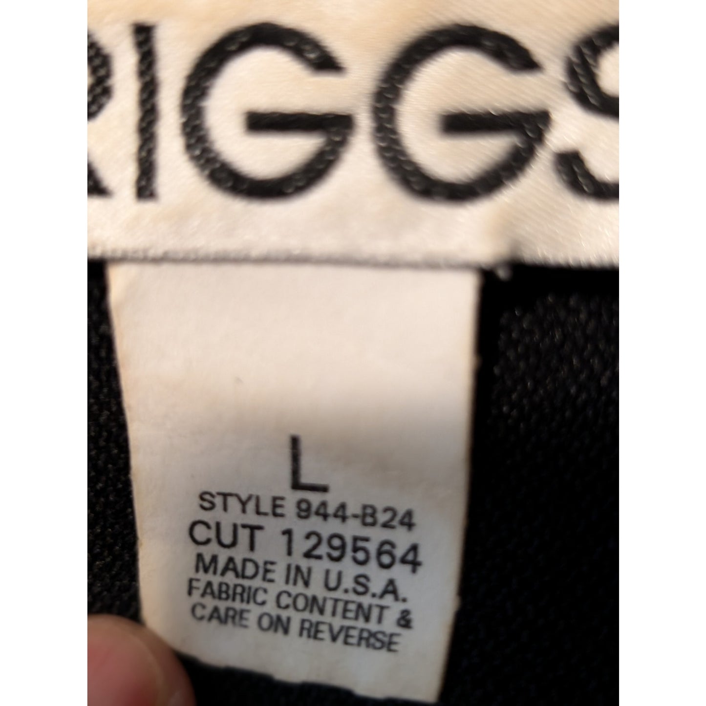 Vintage Briggs Black Button Front Unlined Jacket Womens Size L
