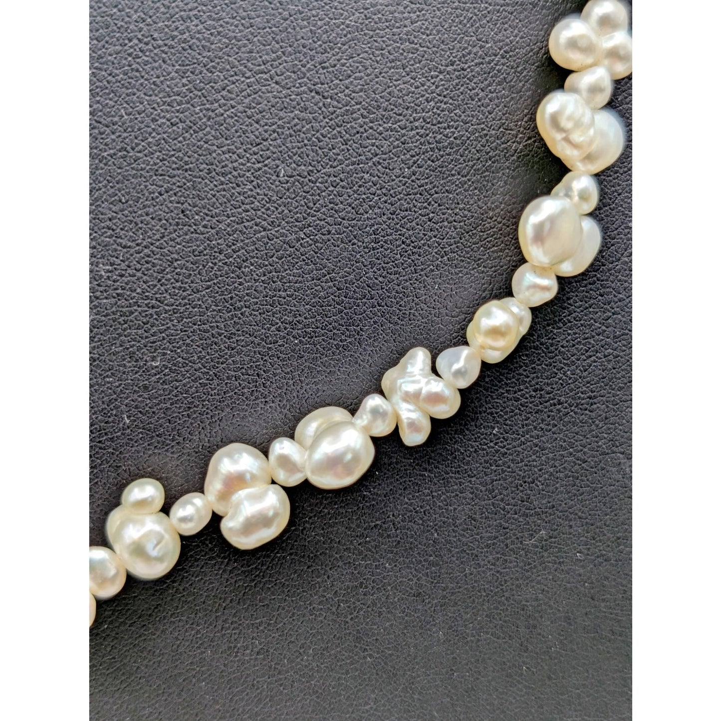 Natural Genuine Peanut & Baroque Irregular Shaped Pearl Necklace & Bracelet Set