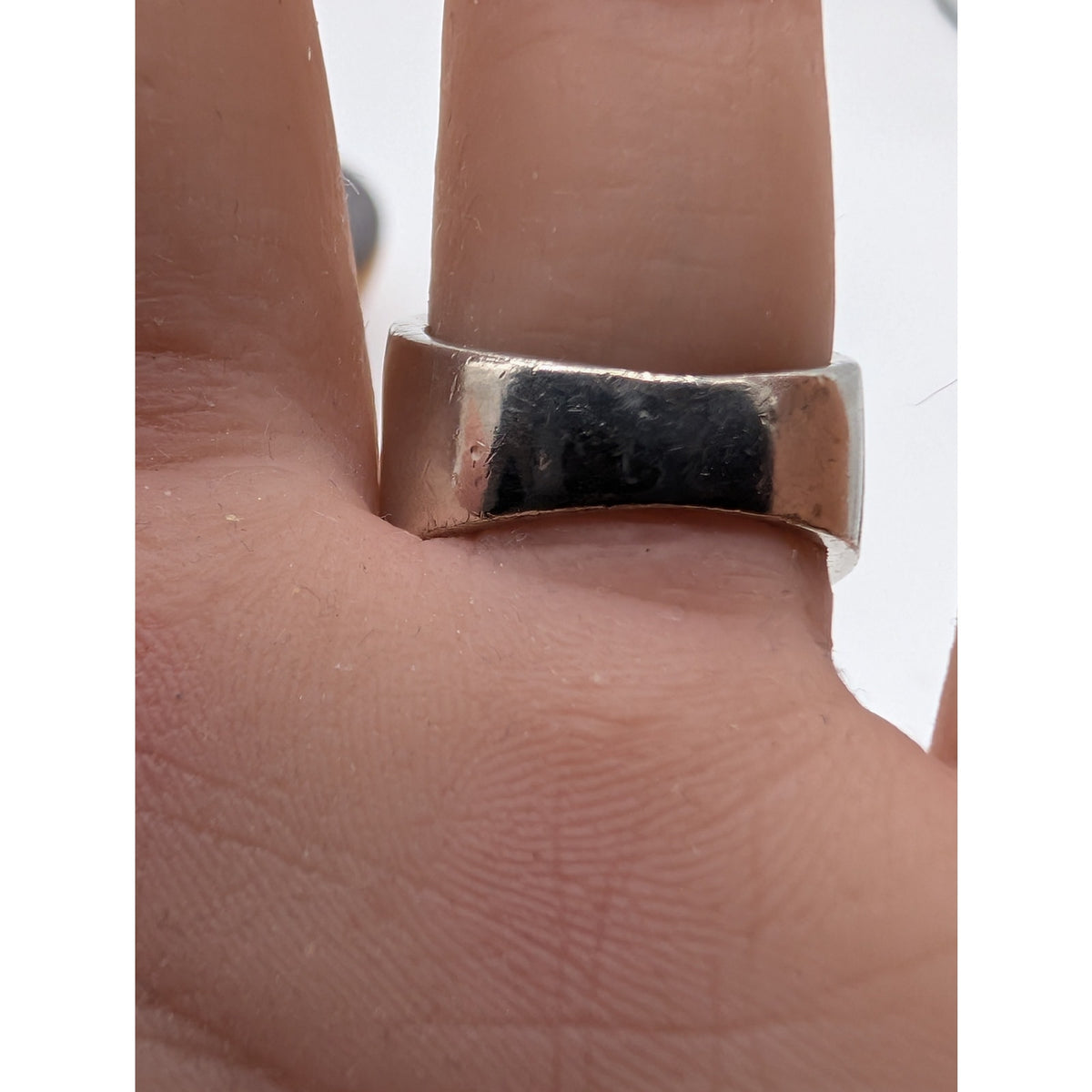 Vintage Tiger's Eye Inlay 925 Sterling Silver Ring Size 5.75