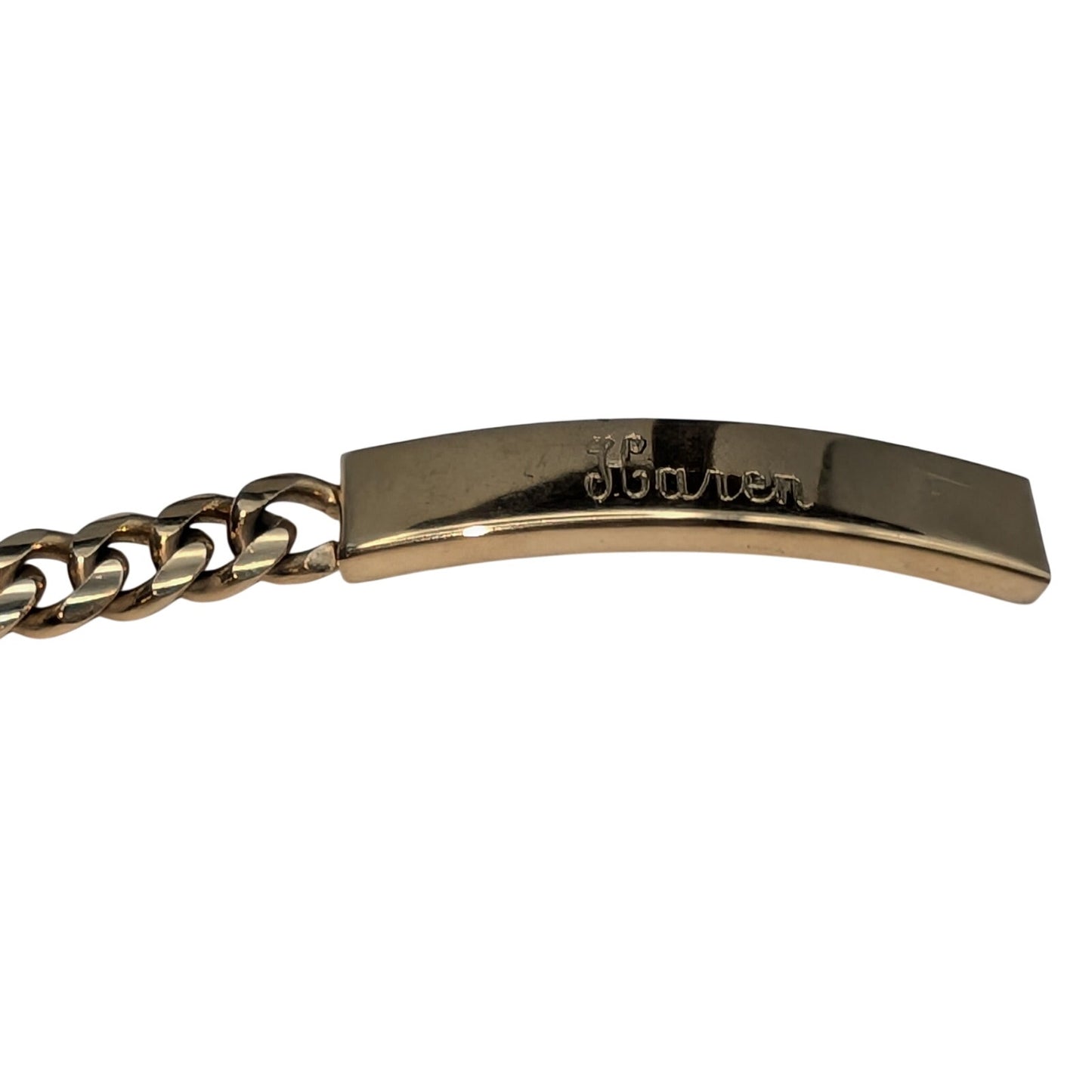 Vintage SPEIDEL Gold Tone ID Bracelet Engraved 'Karen'