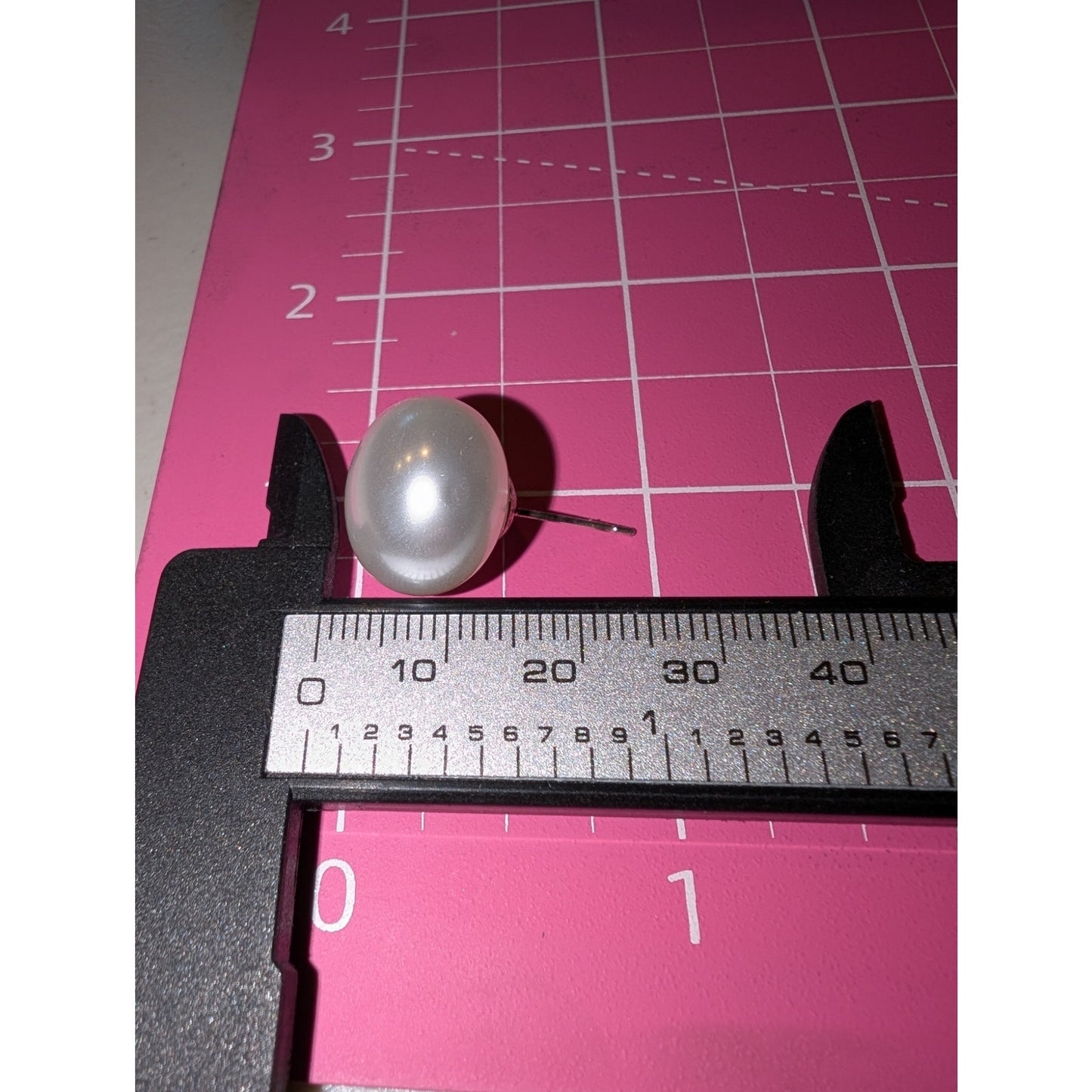 Extra Large Classic Timeless Faux Pearl Post Earrings