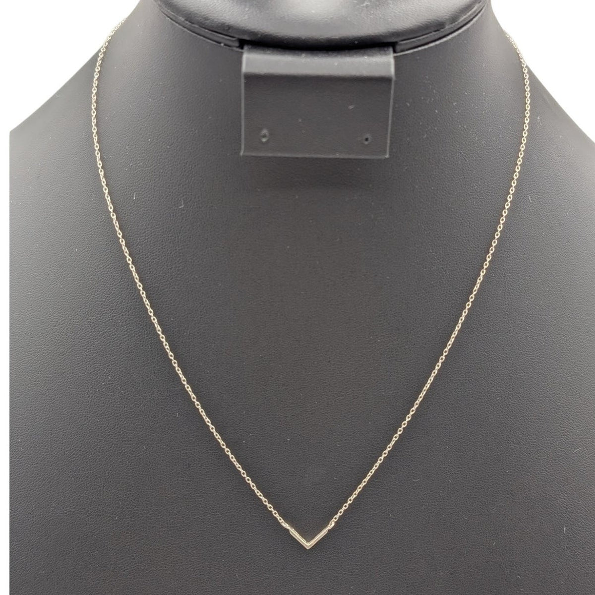 Vintage 925 Sterling Silver Chevron Chain 16.25" & 18" Necklace