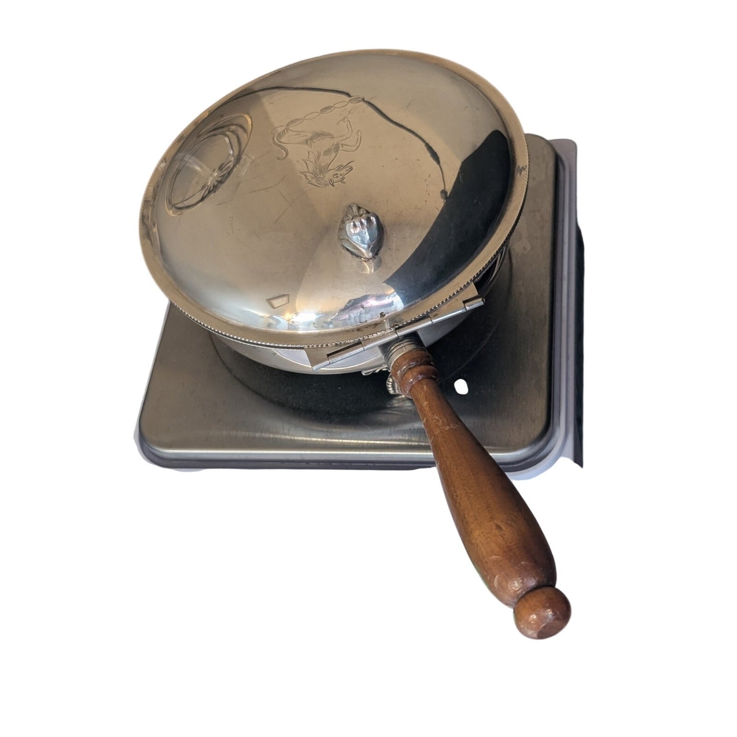 Vintage 1940s The Sheffield Silver Co. USA Silent Butler Table Crumb Catcher