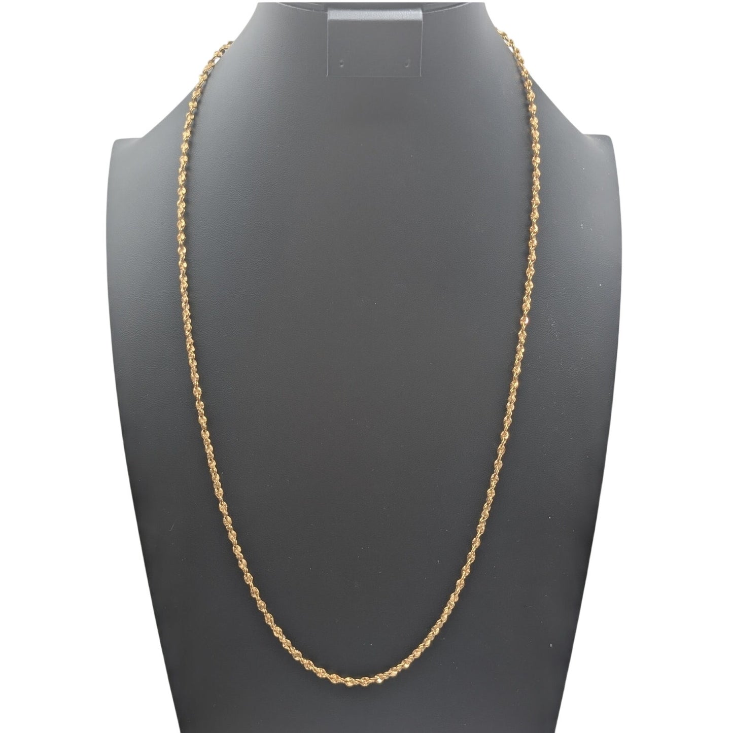 Vintage Gold Tone Marked 24KGB 28" Long Fancy Chain Link Necklace