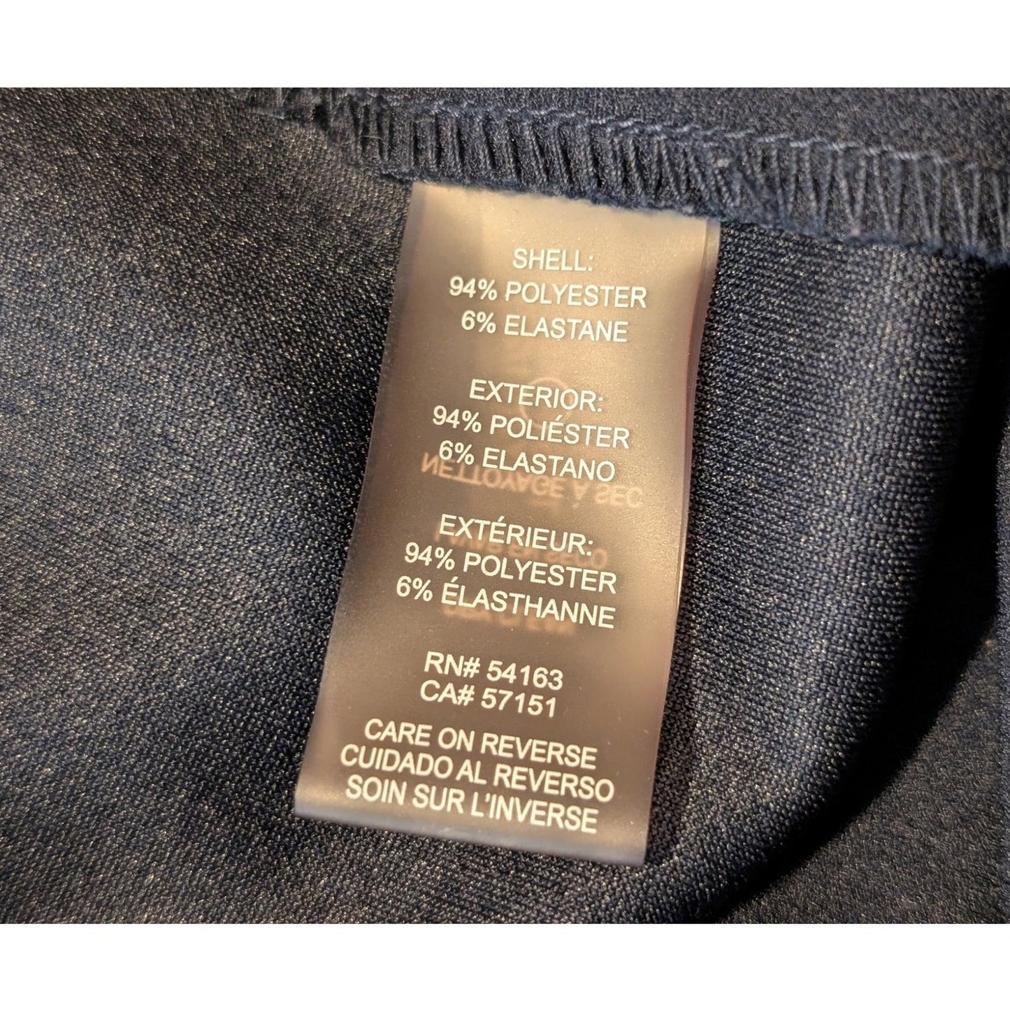 TOMMY HILFIGER Navy Stretch Zippered Ruffled Scuba Crepe Dress Womens Sz 22W