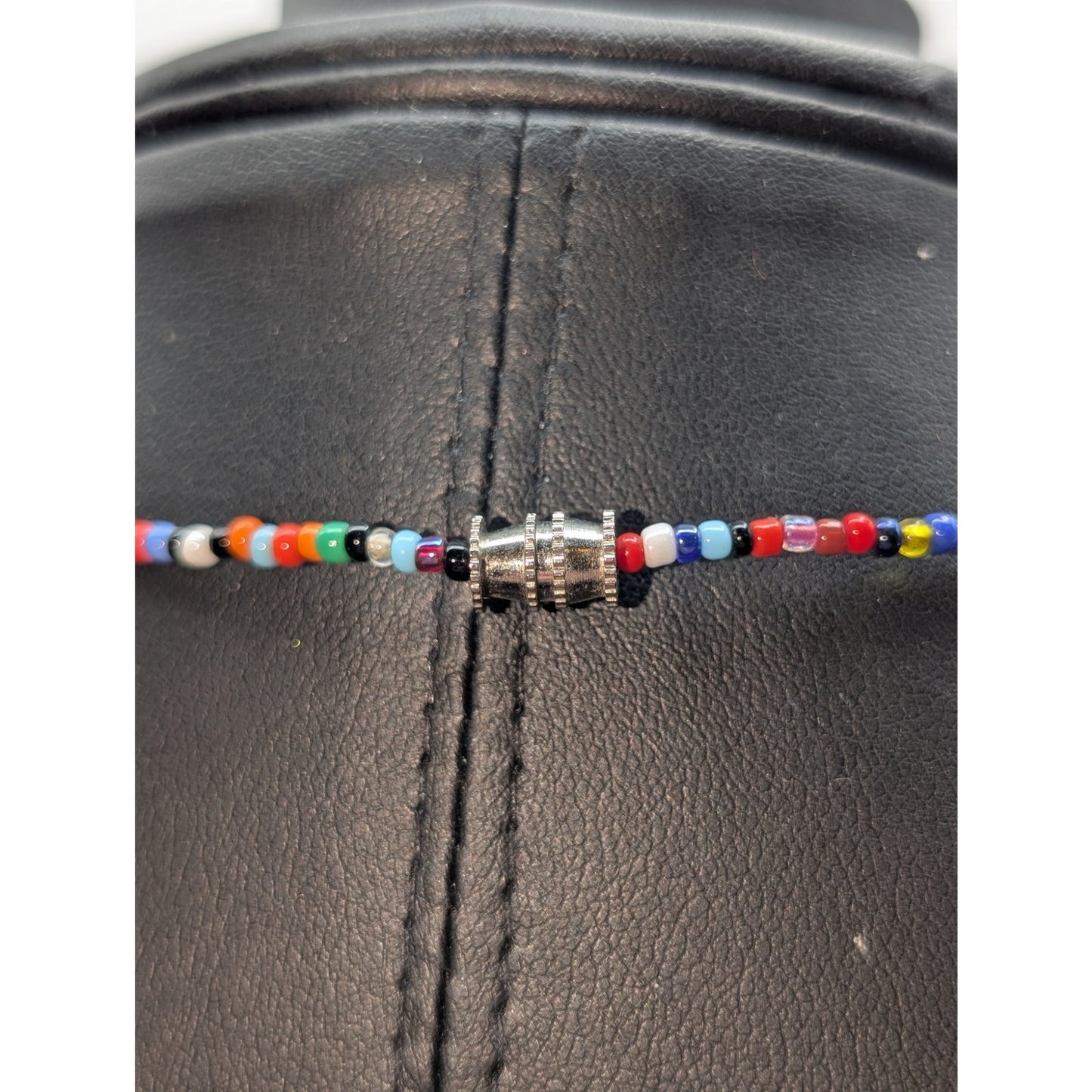 Handcrafted Guatemalan Worry Doll Seed Glass Bead 24.5" Necklace