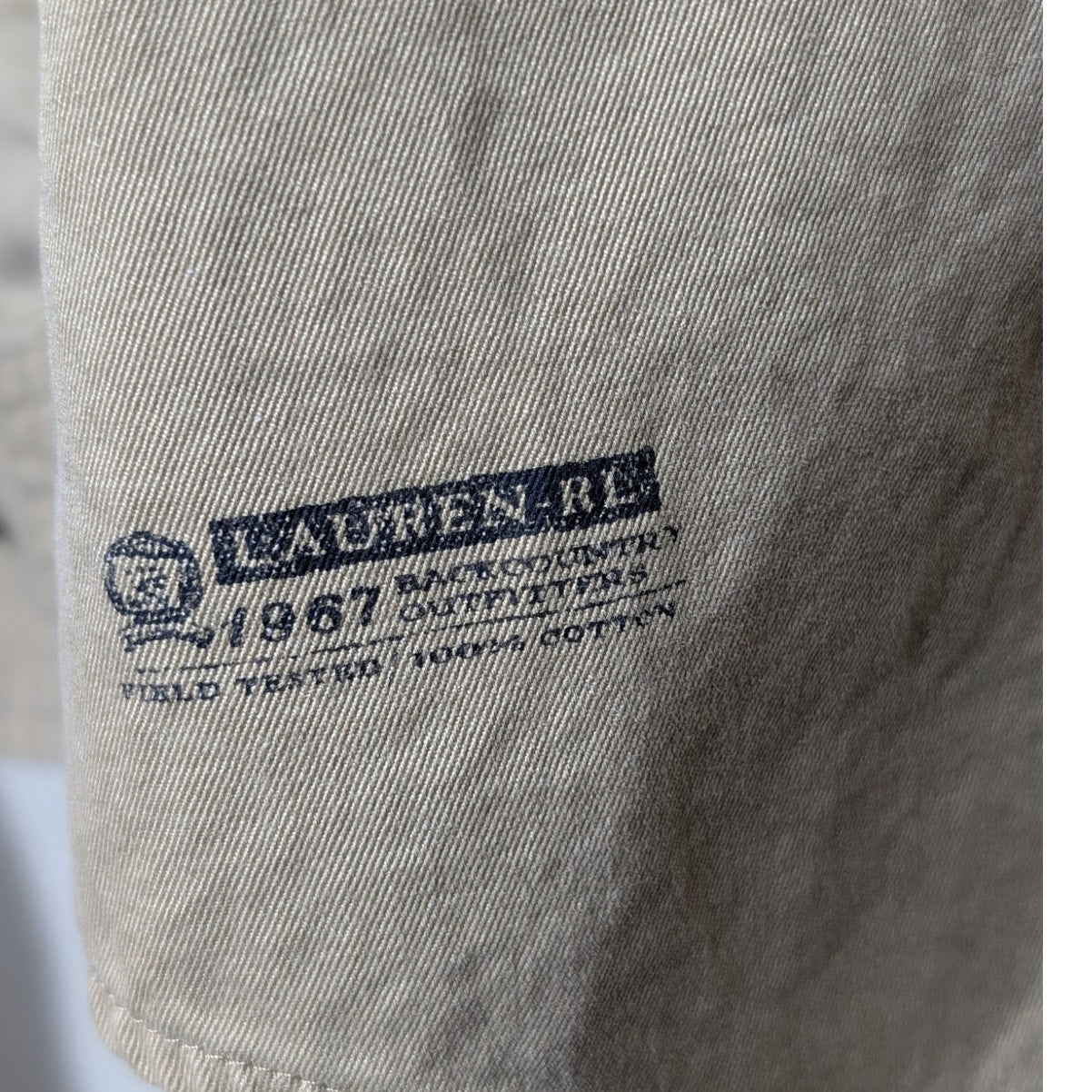 Lauren Ralph Lauren Safari Field Shirt Khaki Utility Pockets Unisex Size Medium