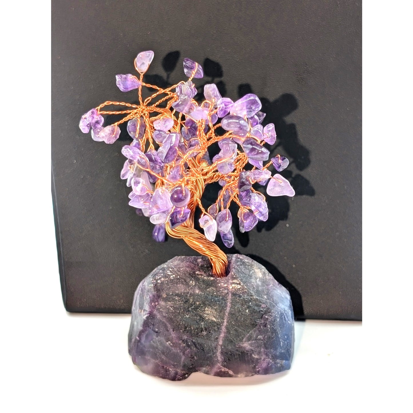 Purple Amethyst & Copper Tree
