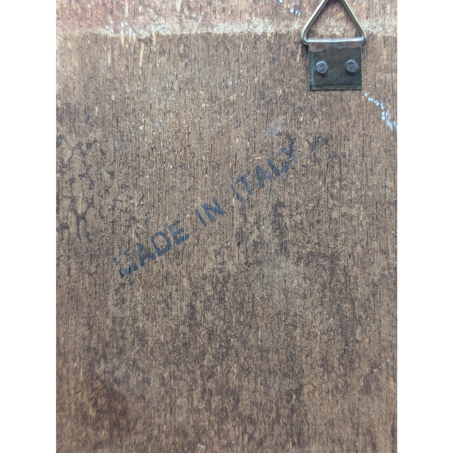 Bouquet at a Column Print by Jan van Huysum Antique/Vintage Wooden Wall Plaque