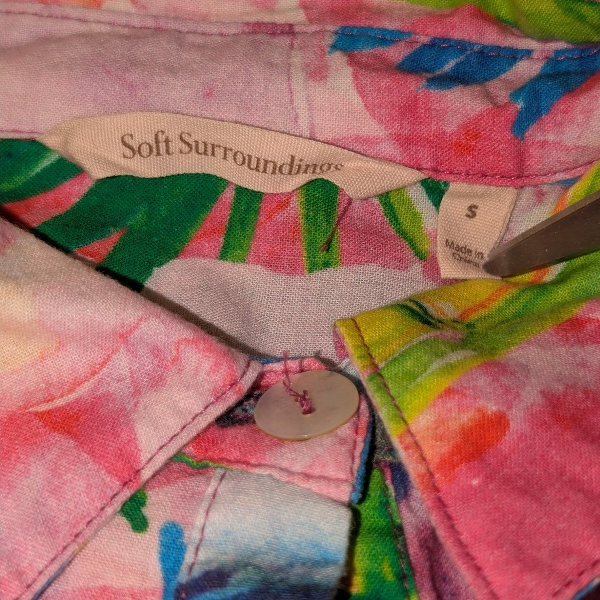 Lot of 6 Pink Red Blue T-Shirts Zip Track Jacket & Button Up Shirts