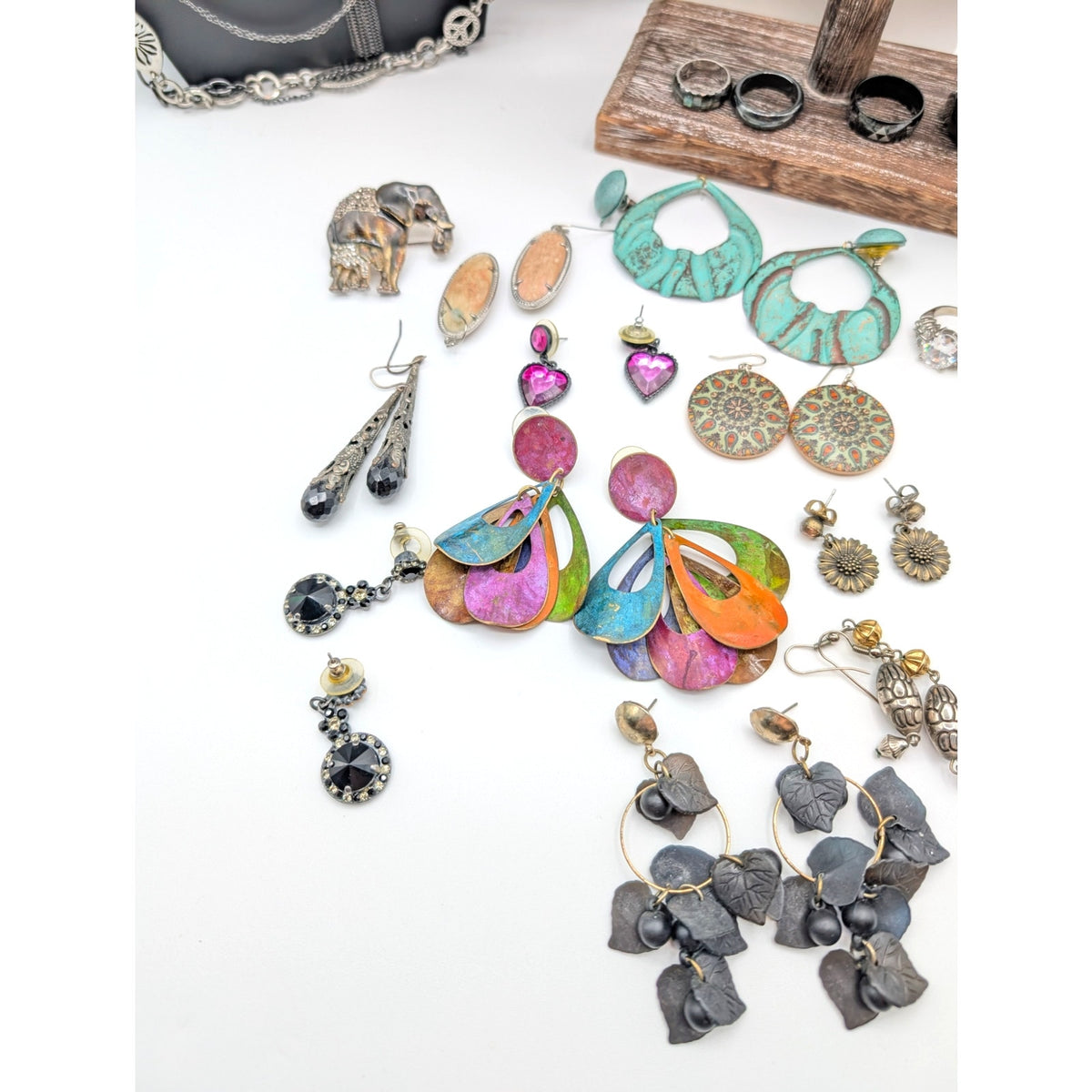 Reseller's Delight 38 Piece Boho Vintage to Modern Costume Jewelry Lot