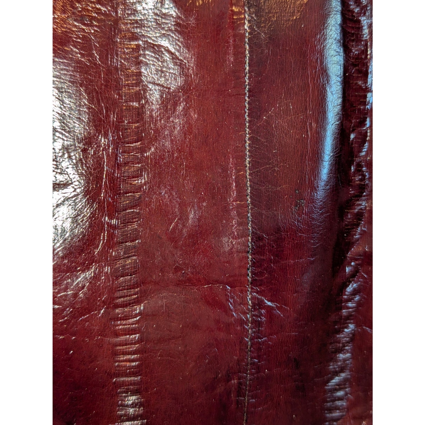 Vintage Genuine Eel Skin Shoulder Bag