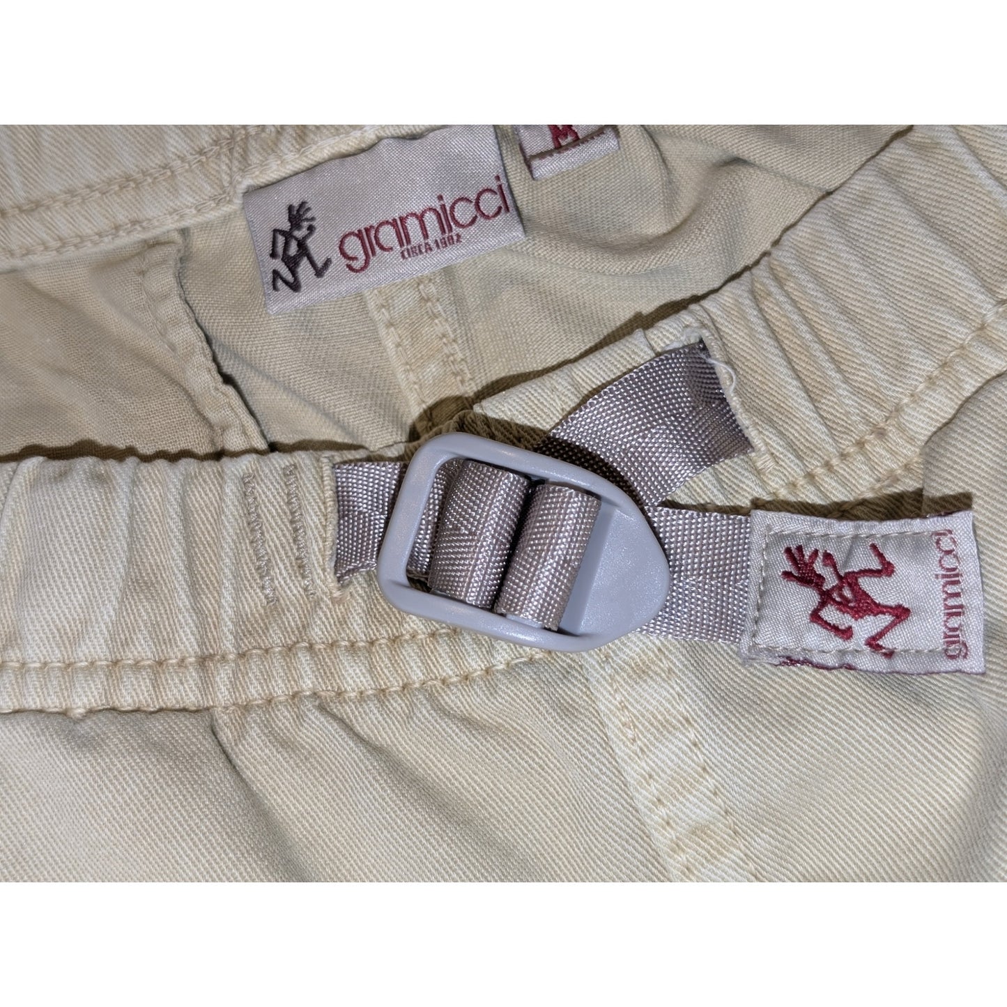 GRAMICCI Vintage G Series 1982 Orig High Rise Lemon Khaki Pant Sz M 31 Length