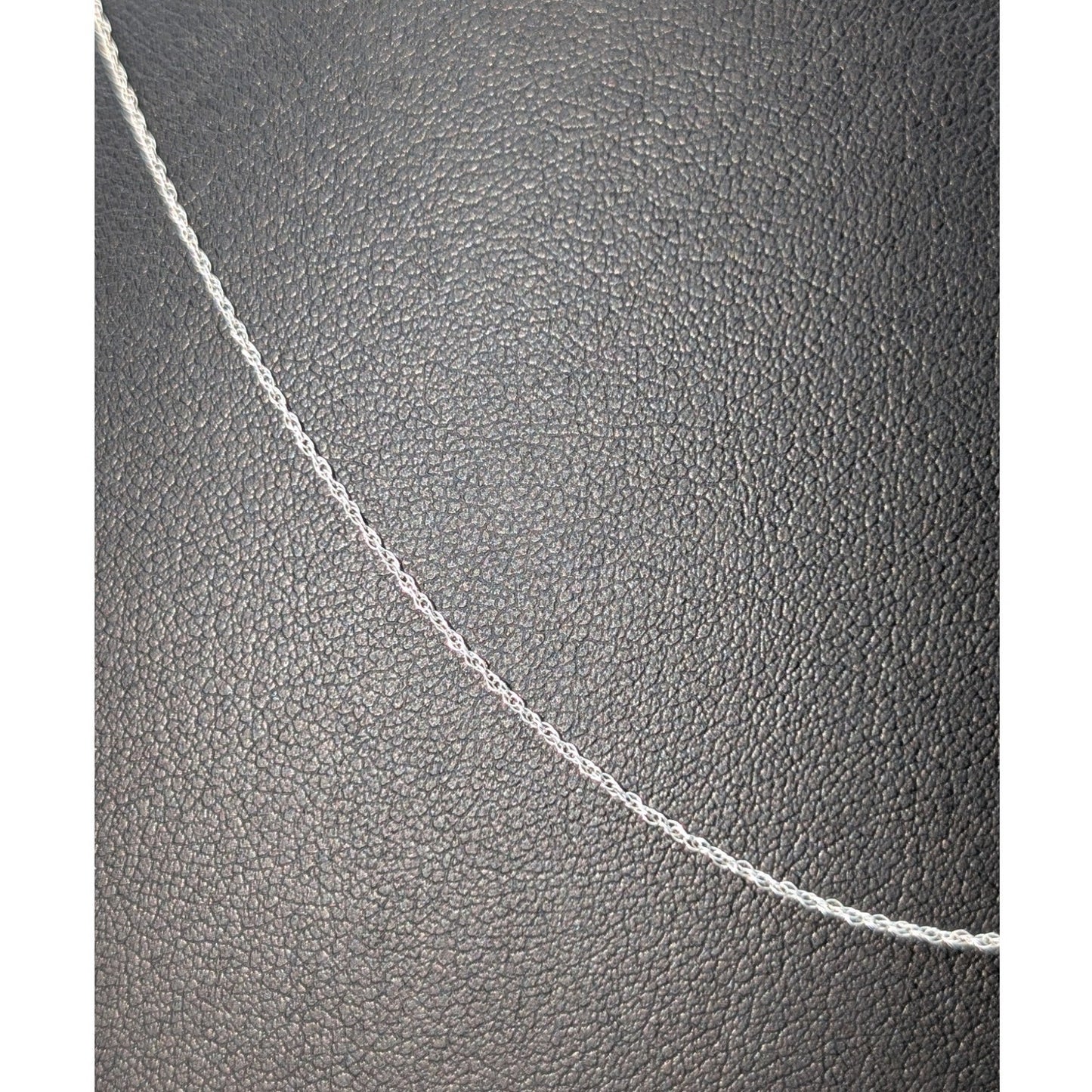 Vintage Marked & Tested 10K White Gold Dainty 20.5" Chain Necklace