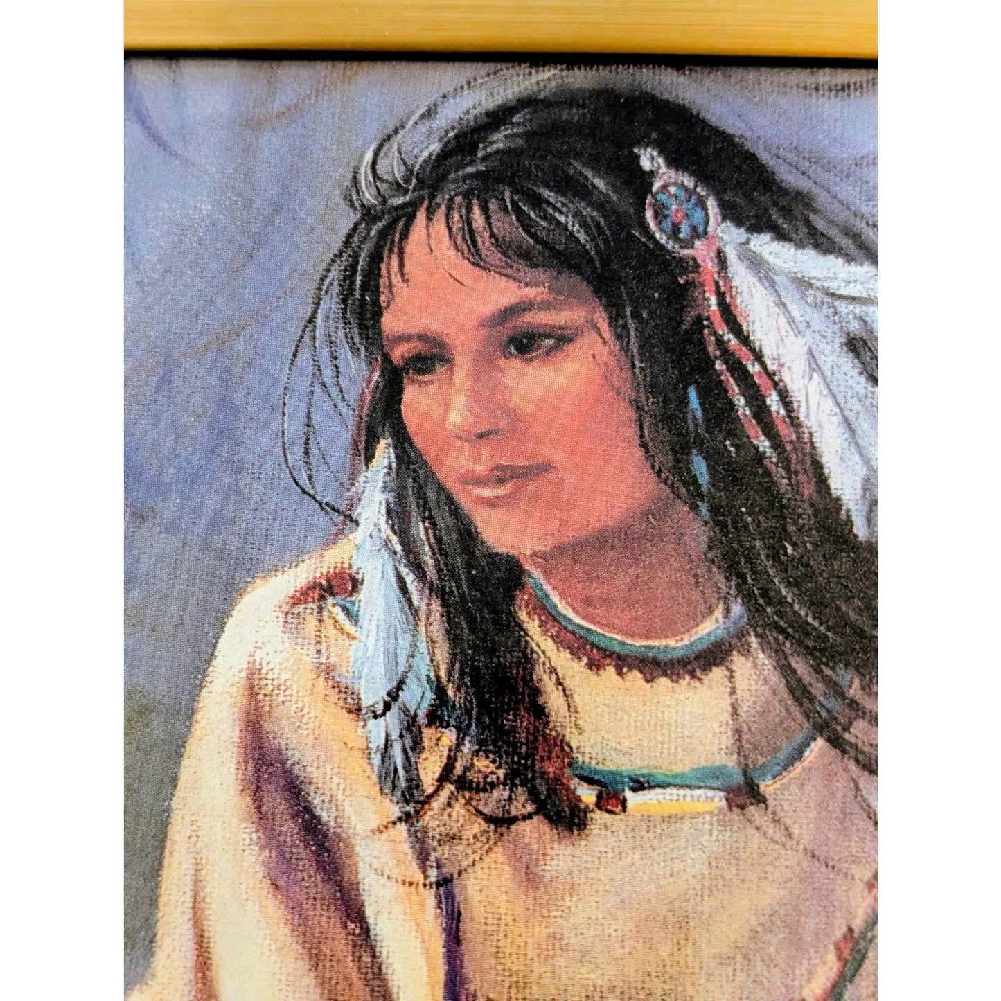 Maiden With Wolf by M. Caroselli Framed Art 8 X 10 Print