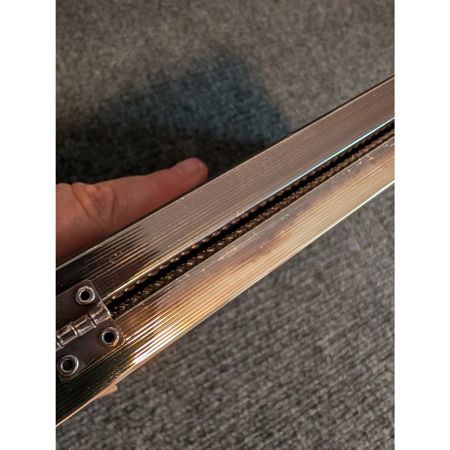 Vintage Silver Double Hinged Standing Photo Frame
