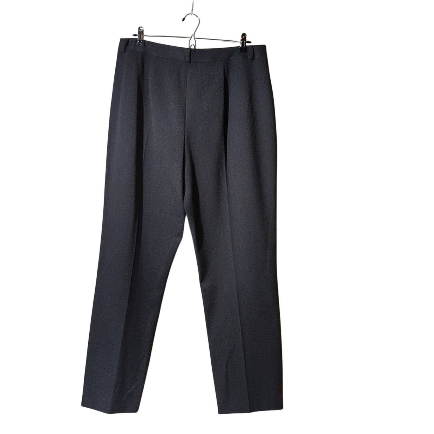 Talbot's Gray Zip/Hook Front Belt Loop Straight Leg Dressy Stretch Pant Sz. 16