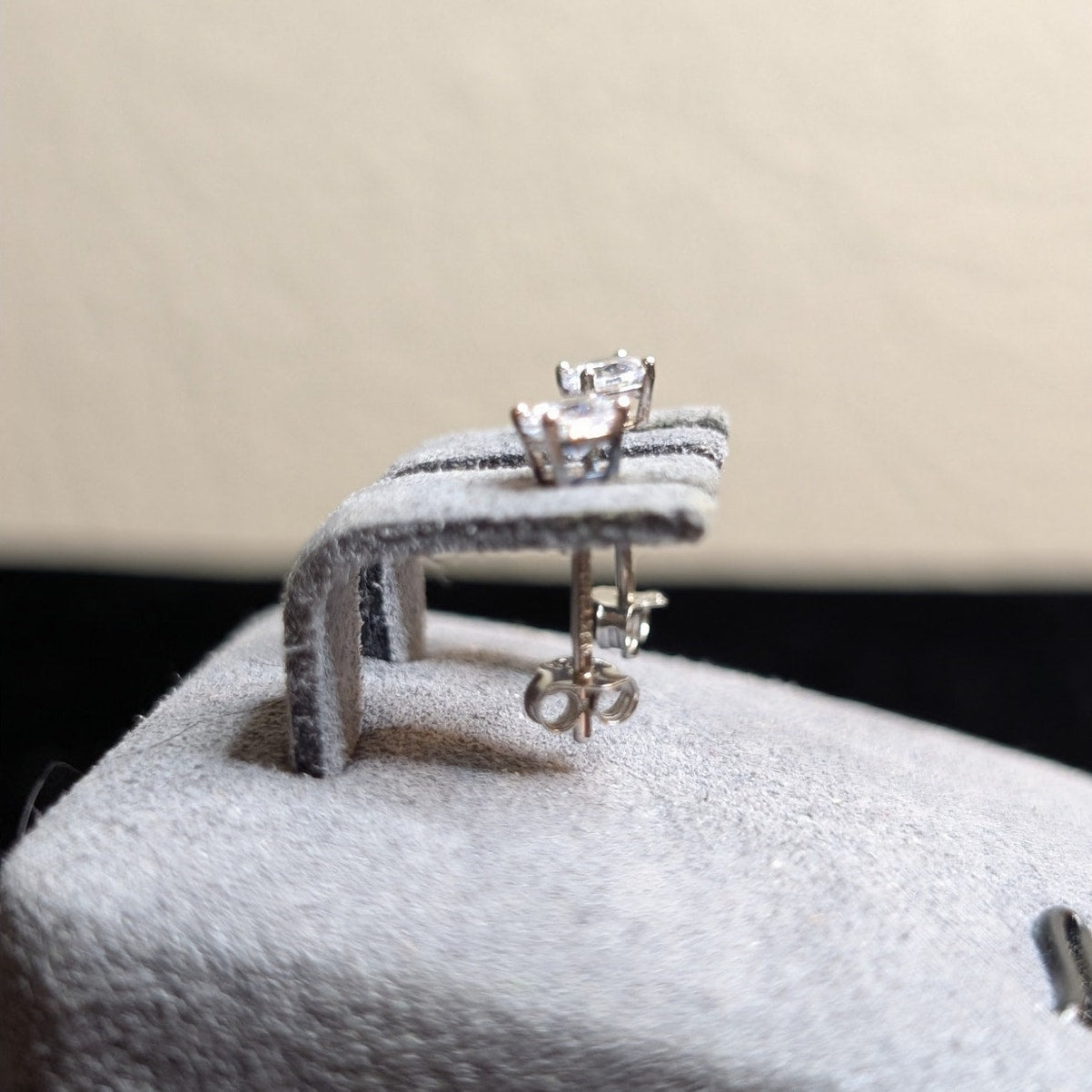 Sterling Silver 4mm CZ Stud Earrings