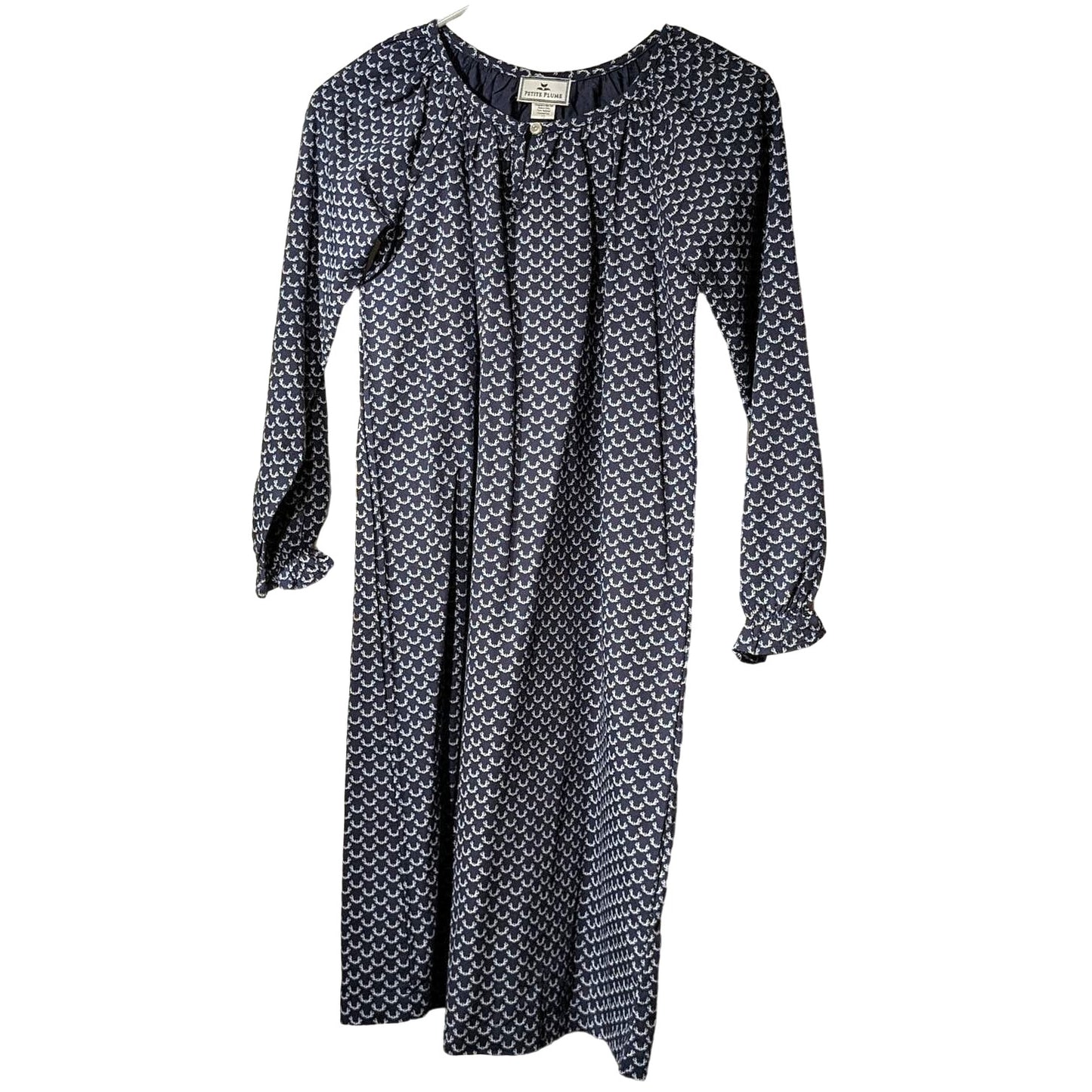 Petite Plume Navy Nordic Antlers Delphine Nightgown Girls' Sz 10