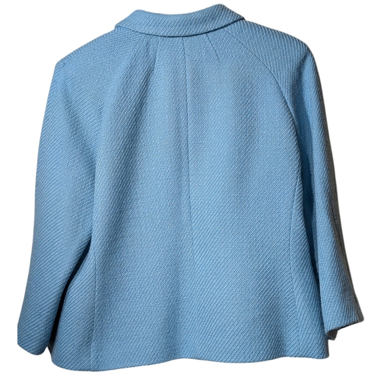 Talbots Black Label Robin's Egg Blue Mid-Century Style Wool Jacket Sz Approx L P
