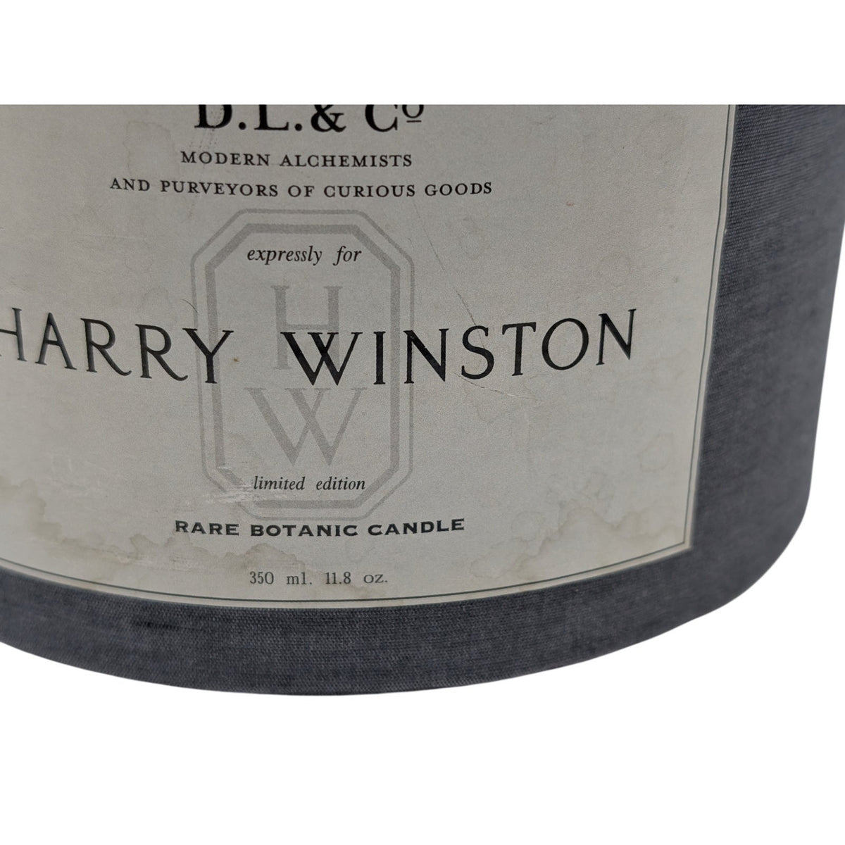 Rare Vintage VIP Limited Edition Harry Winston D L & Co Candle Never Opened