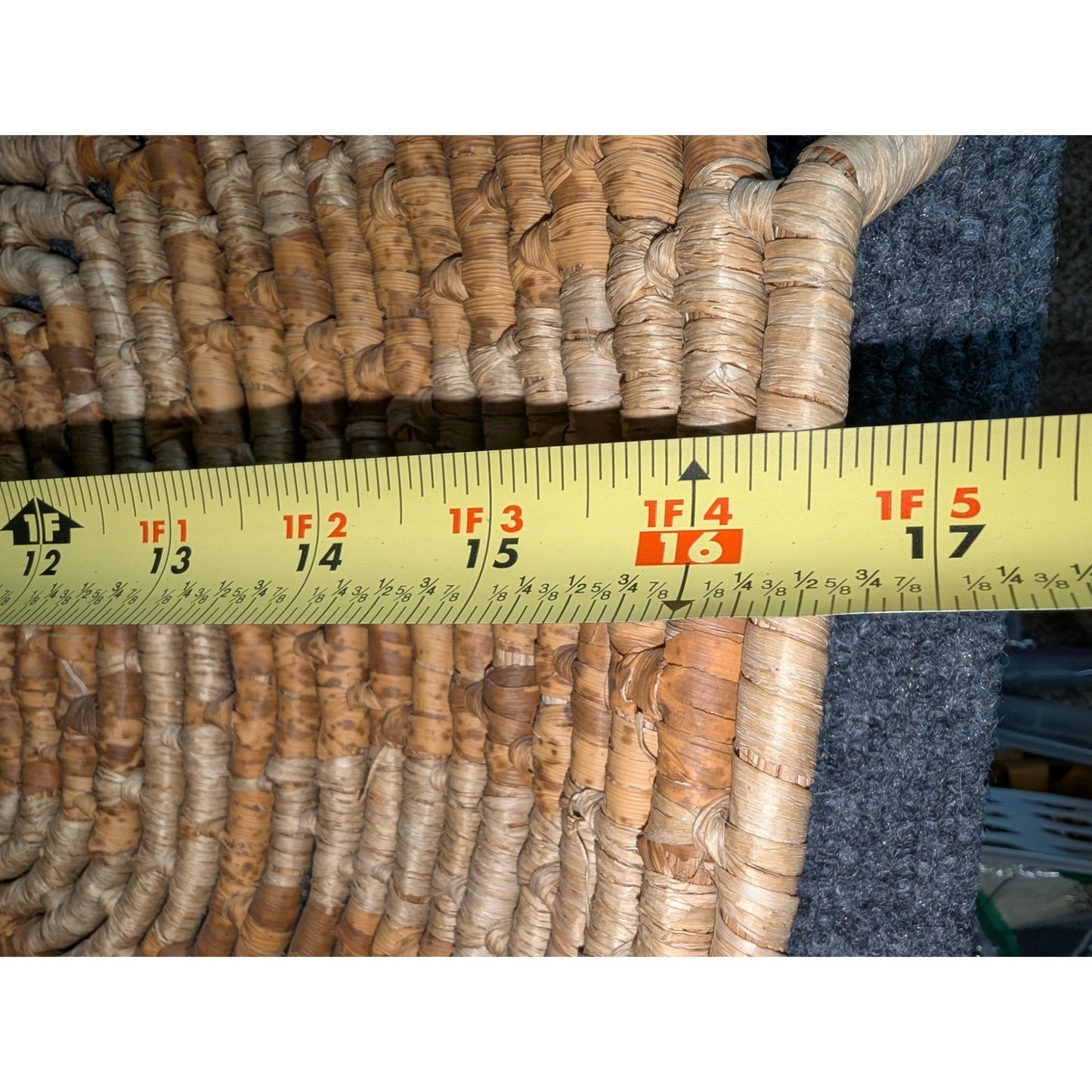 Vintage Large Hand Woven Basket For Display or Hanging