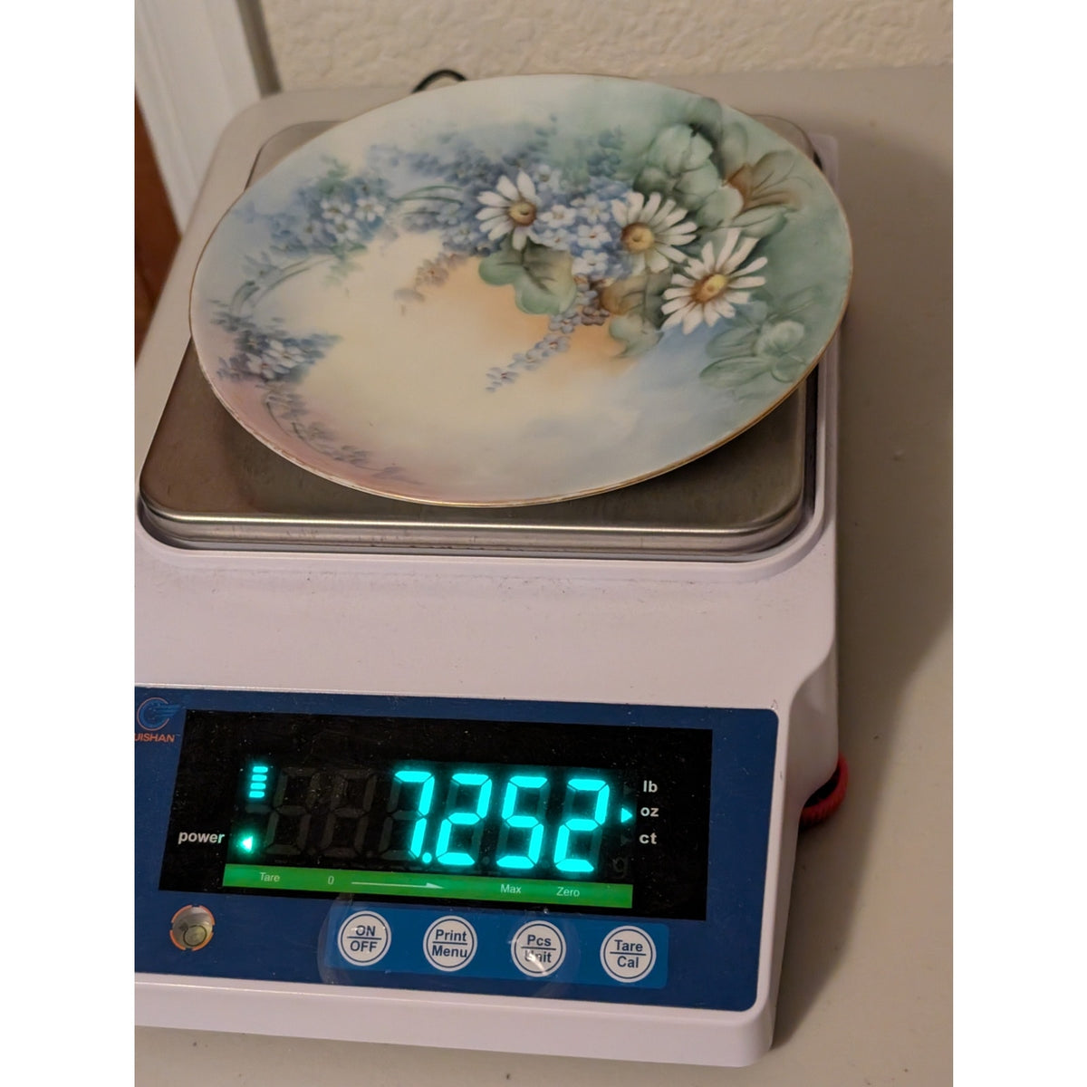 Vtg Thomas Sevres Bavaria Porcelain Hand-Painted Forget Me Not Floral 6.5" Plate