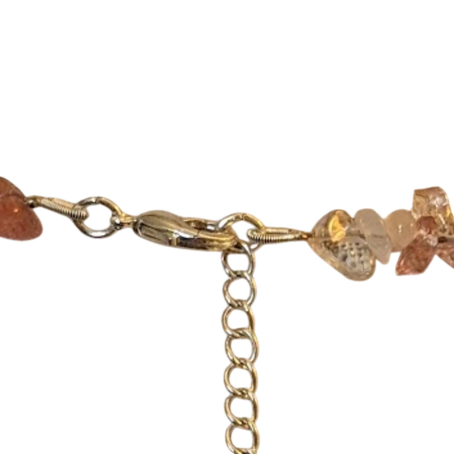 Chaps NWOT Pink Quartz Faux Pearl Silver Tone Beaded Necklace